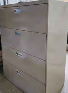 Photo of free Hon 4 drawer metal lateral file cab (West Linn) #3