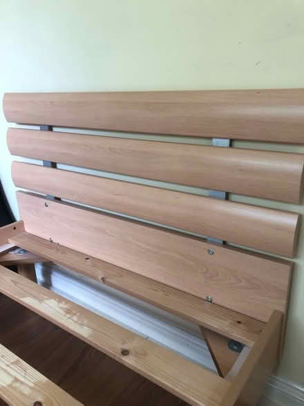 Photo of free Wood large single bed frame (HA6 Northwood) #3