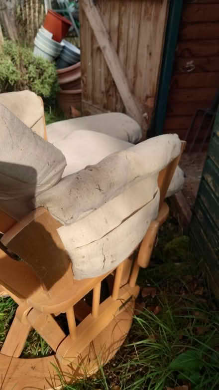 Photo of free Nursing chair with stool (East peckham (TN12)) #2
