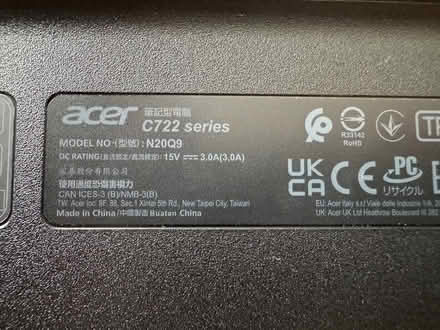 Photo of free Chromebook, Acer N20Q9 (Ipstones ST10) #3