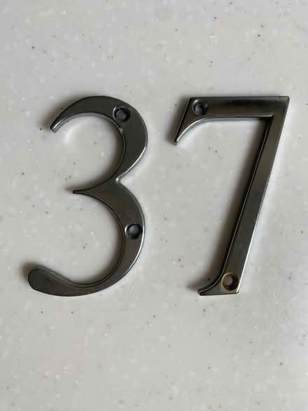 Photo of free Metal door numbers 3 & 7 (Surbiton KT5) #1