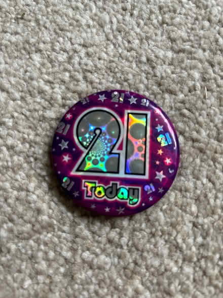 Photo of free 21 birthday badge (Didcot, OX11) #1