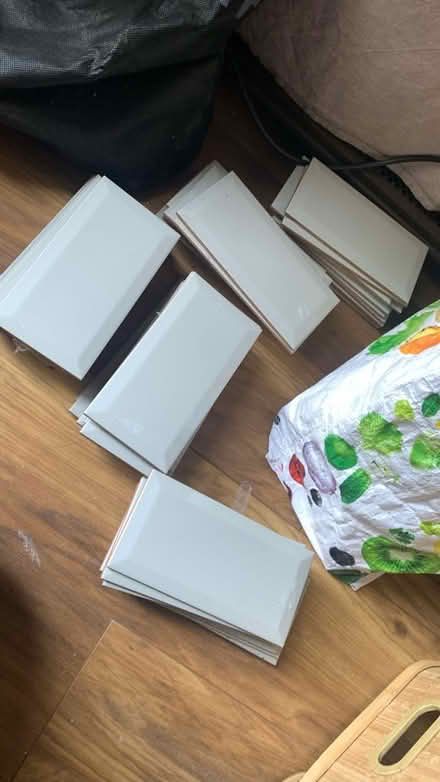 Photo of free 80+ brand new light grey tiles (Chatham) #1