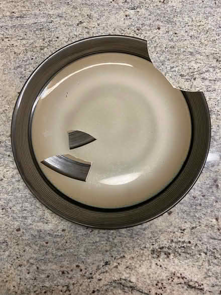 Photo of free Broken ceramic plate for crafts? (Silver Spring Metro Station) #1