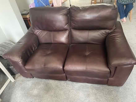 Photo of free leather recliner sofa armchair (Dunston NE11) #1