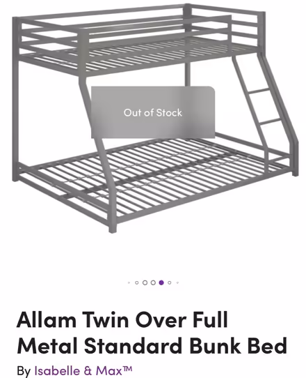 Photo of free Twin over full bunk bed (Woodfield Rd &Airpark Rd) #3