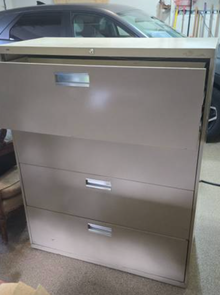 Photo of free Hon 4 drawer metal lateral file cab (West Linn) #2