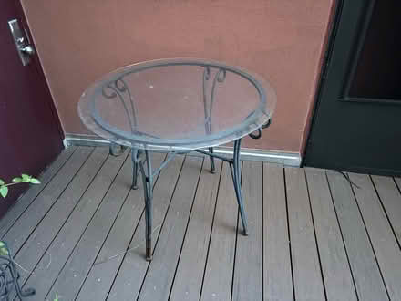 Photo of free Table with glass top (UES/Spanish Harlem) #1