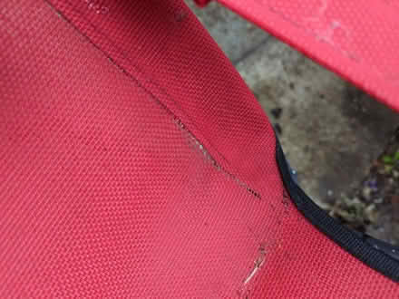 Photo of free 2 Red Garden chairs (SL0 Iver) #3