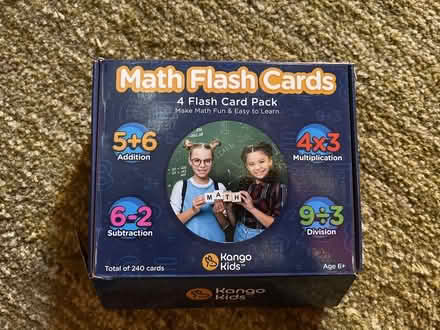 Photo of free Math flash cards (Valley Ford/Freestone) #1