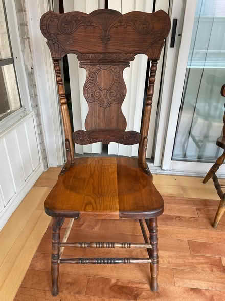 Photo of free 5 Vintage Solid Wood Chairs (Weston Road & Highway 401) #2