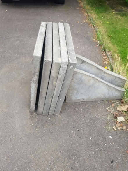 Photo of free Paving slabs x 5 (plus 2 broken) (Baldock SG7) #1