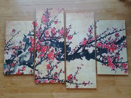 Photo of free Chinese Red Plum Blossom Canvas Print (Roseacre ME15) #1