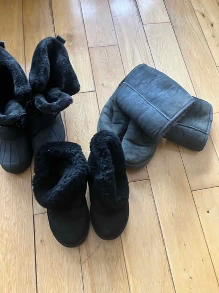 Photo of free 3 pairs of warm winter boots (Dagenham RM10) #1