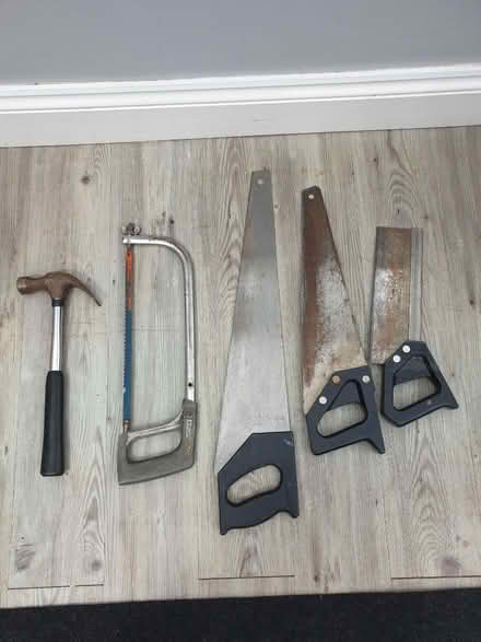 Photo of free Well used saws and a hammer (Anstey SG9) #1