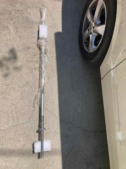 Photo of free 1" Barbell Bar, unused (Silver Lake Blvd.) #1