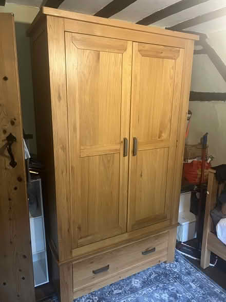 Photo of free Wooden Wardrobe with Drawer (Eyhorne Street ME17) #1