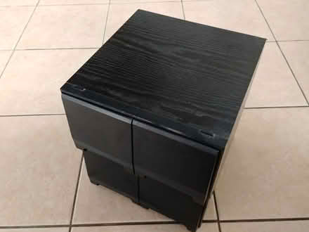 Photo of free 4 drawer cd storage cabinet - black (Loughton IG10) #1