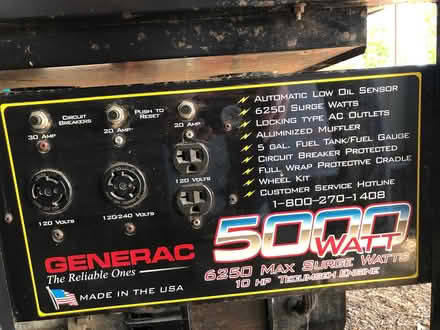 Photo of free Gas-powered generator (Kenmore near Inglemoor H.S.) #1