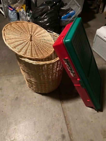 Photo of free Wicker Hamper and storage (E. Loveland near I-25) #1