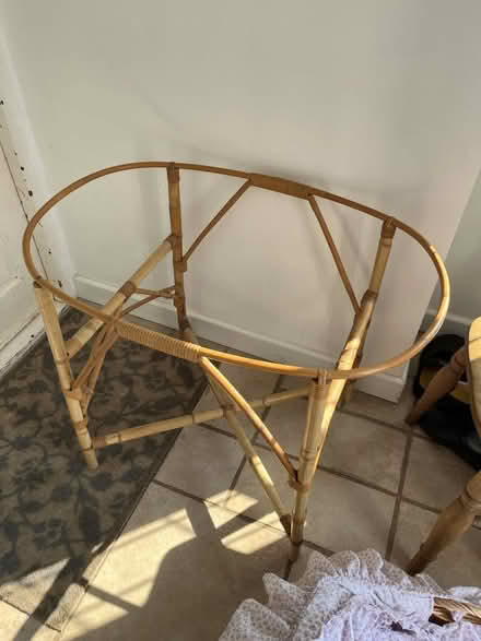 Photo of free Solid wicker crib with stand and new mattress (Abbots Langley WD5) #2