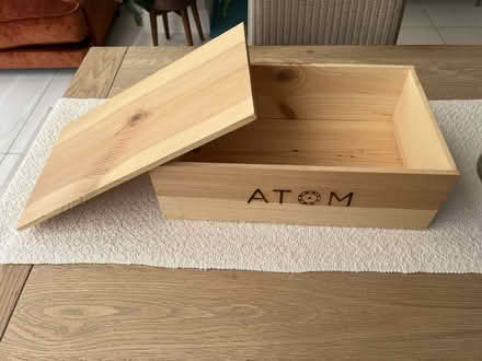 Photo of free Wooden box with lid (Weybridge KT13) #2