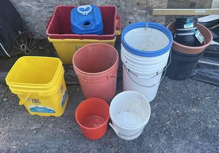 Photo of free Plastic buckets & planters (Beaverton) #1