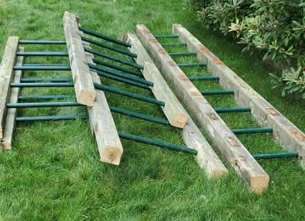 Photo of free Old playset ladders (Pelham NH, off Mammoth Rd) #1