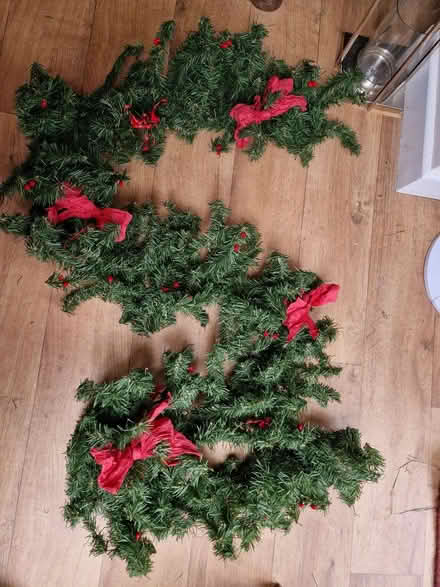Photo of free 8 foot xmas garland (Fromefield BA11) #1