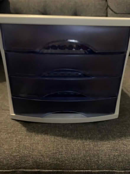 Photo of free Plastic Desktop 4-drawer filing unit (Walton-on-Thames KT12) #1