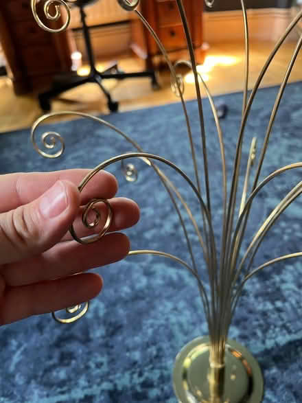 Photo of free Pretty brass card tree/ornament (W1K) #4