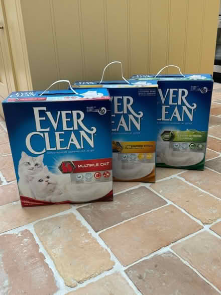 Photo of free 3 x boxes unopened cat litter (Ham, Richmond, TW10) #1