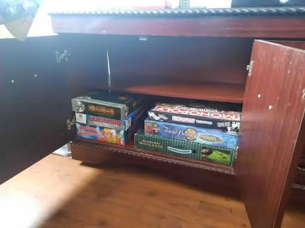 Photo of free Dark wood sideboard/TV unit (ME20) #3