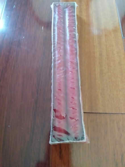 Photo of free Two tall deep red candles (Richmond Hill) #2