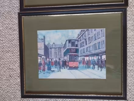 Photo of free Two framed prints of trams (Alnwickhill EH16) #1