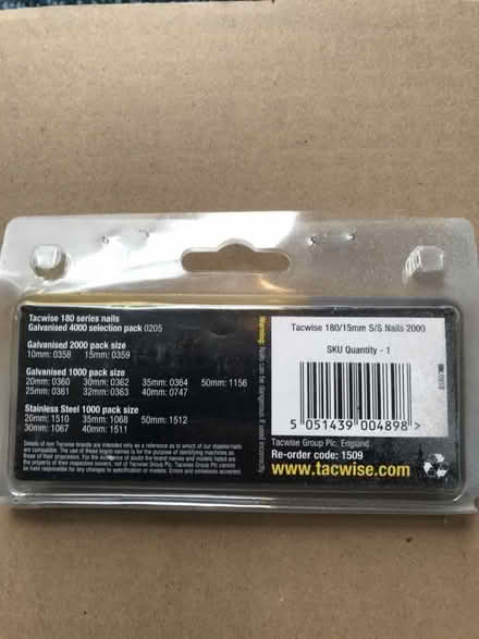 Photo of free 15mm nails for nail gun (GU14) #2