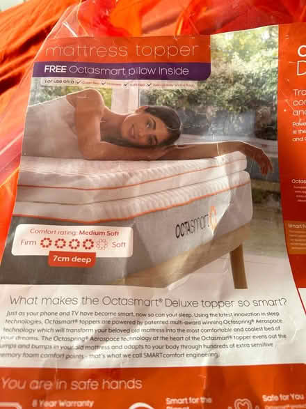 Photo of free Octasmart King-Size Mattress Topper! (Temple Cowley OX4) #1