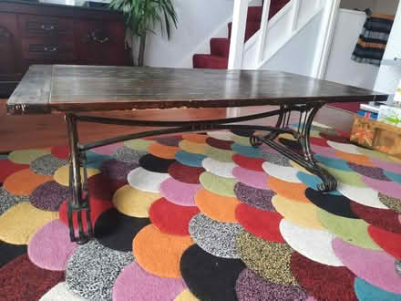 Photo of free Wooden/metal coffee table (ME20) #1