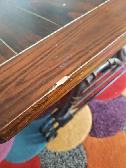 Photo of free Wooden/metal coffee table (ME20) #3