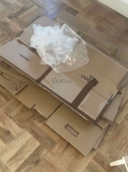 Photo of free 7 moving boxes + bubble wrap (Wisewood S6) #1
