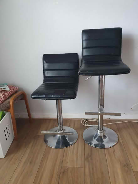 Photo of free Two adjustable swivel bar stools (TN34 Halton (West Hill - Ore)) #2