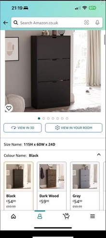 Photo of free 3 drawer shoe cabinet (Whitton) #3