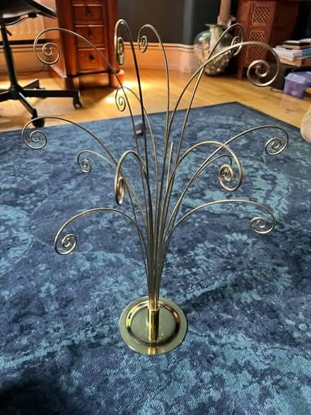 Photo of free Pretty brass card tree/ornament (W1K) #2