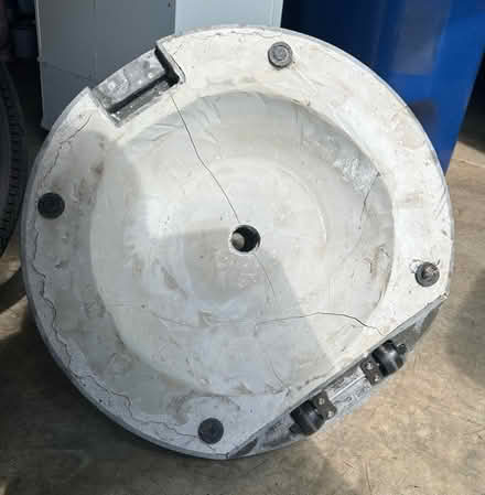 Photo of free Concrete wheeled umbrella stand (South Wheaton) #1