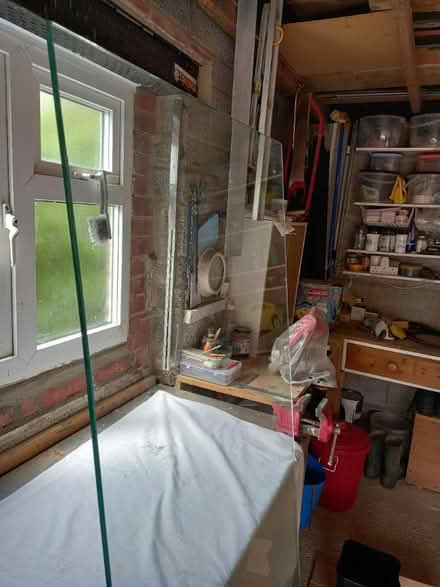 Photo of free Plate glass table/ desk top (Framlingham IP13) #1