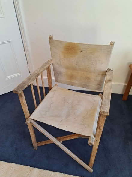 Photo of free Canvas and wood foldable directors chair (Hanover BN2) #1