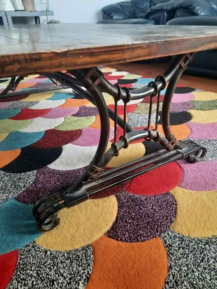 Photo of free Wooden/metal coffee table (ME20) #2