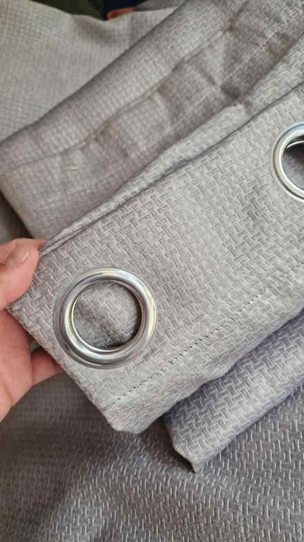 Photo of free Large silver curtains (Sidcup) #2