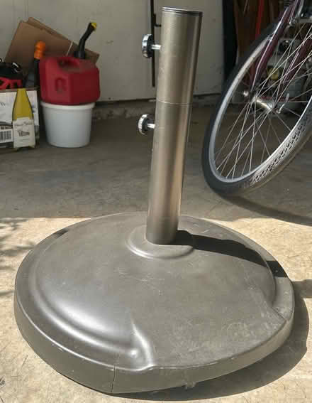 Photo of free Concrete wheeled umbrella stand (South Wheaton) #2