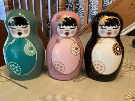 Photo of free Ceramic matryoshka dolls x 3 (Hillmorton CV21) #1
